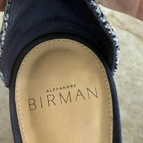 Alexandre Birman Blue Heeled Sandals with Elegant Design